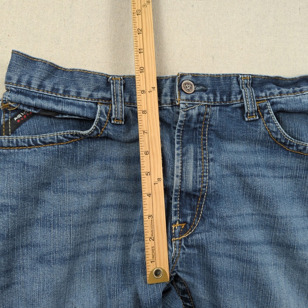 Ariat Jeans Mens 36x30 Blue M4 Relaxed Boot Cut FR Flame Resistant Utility - Picture 9 of 15